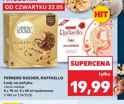 Kaufland Lody na patyku Ferrero Rocher, Raffaello oferta