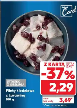 Kaufland Filety śledziowe z żurawiną oferta