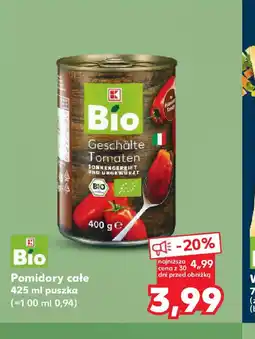 Kaufland Pomidory całe K-Bio oferta