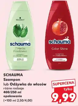Kaufland Szampon lub odżywka do włosów Schauma oferta