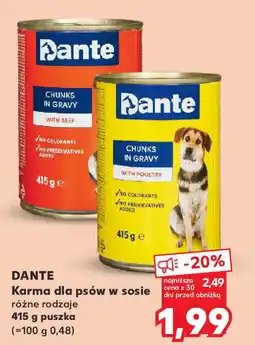 Kaufland Dante Karma dla psów w sosie oferta