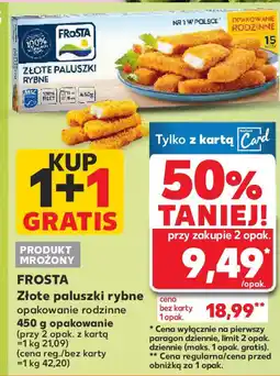 Kaufland Frosta Złote paluszki rybne oferta