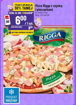 Pizza Rigga z szynką i pieczarkami