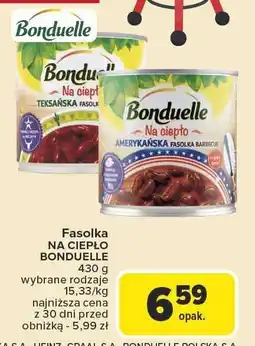Carrefour Market Fasolka na ciepło Bonduelle oferta