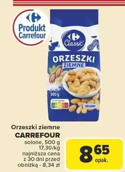 Carrefour Market Orzeszki ziemne Carrefour solone 500g oferta