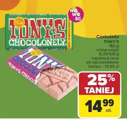Carrefour Market Czekolada Tony's różne smaki 180g oferta