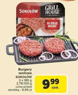 Carrefour Market Burgery wołowe Sokołów 2x180g oferta
