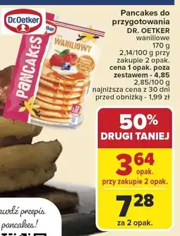 Carrefour Market Pancakes do przygotowania Dr. Oetker waniliowe 170g oferta