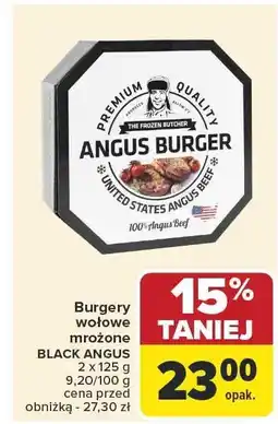Carrefour Market Burgery wołowe mrożone Black Angus 2x125g oferta