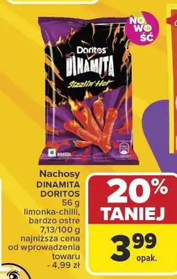 Carrefour Market Nachosy DINAMITA DORITOS limonka-chilli 56g oferta