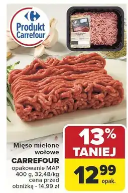 Carrefour Market Mięso mielone wołowe Carrefour 400g oferta