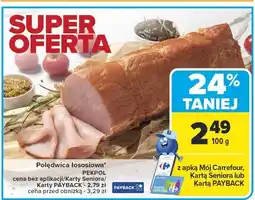 Carrefour Market Polędwica łososiowa 100g PEKPOL oferta