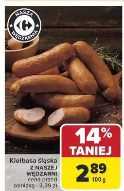 Carrefour Market Kiełbasa śląska 100g Nasza Wędzarnia oferta