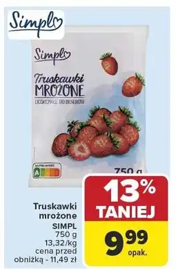Carrefour Market Truskawki mrożone SIMPL 750g oferta