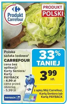 Carrefour Market Sałata lodowa Carrefour oferta