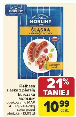 Carrefour Market Kiełbasa śląska z piersią kurczaka MORLINY 450g oferta