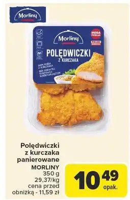 Carrefour Market Polędwiczki z kurczaka panierowane Morliny 350g oferta