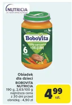 Carrefour Market Zupka warzywna z cielęciną BOBOVITA NUTRICIA 190 g oferta