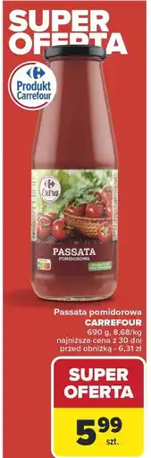 Carrefour Market Passata pomidorowa Carrefour 690 g oferta