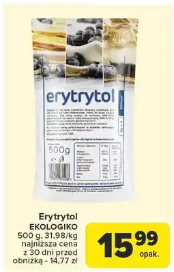 Carrefour Market Erytrytol ekologiko 500g Carrefour Market oferta