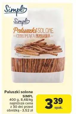 Carrefour Market Paluszki solone 400g SIMPL oferta