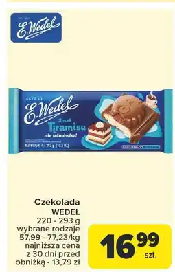 Carrefour Market Czekolada E.Wedel Smak Tiramisu 293g oferta