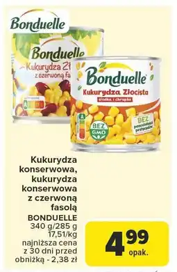 Carrefour Market Kukurydza konserwowa Bonduelle 340 g/285 g oferta