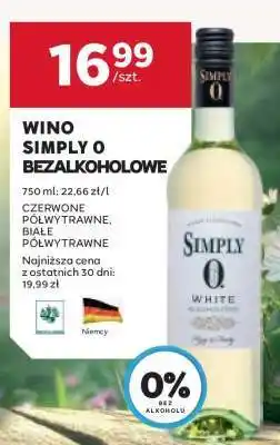 Stokrotka Market Wino Simply O Bezalkoholowe oferta