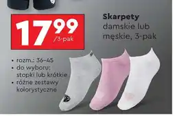 Biedronka Skarpety damskie lub męskie 3 pak oferta