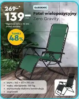 Biedronka Fotel wielopozycyjny Zero Gravity oferta