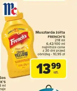 Carrefour Musztarda żółta French's oferta