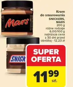 Carrefour Krem do smarowania Snickers, Mars oferta