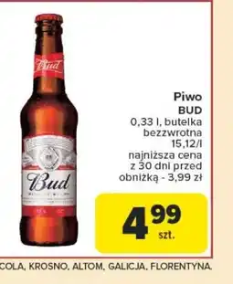 Carrefour Piwo Bud oferta