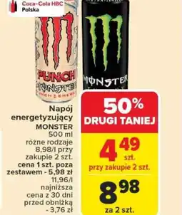 Carrefour Napój energetyzujący Monster oferta