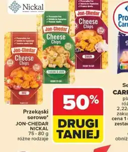 Carrefour Przekąski serowe Jon-Chedar Nickal oferta