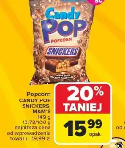 Carrefour Popcorn Candy Pop Snickers, M&M's oferta