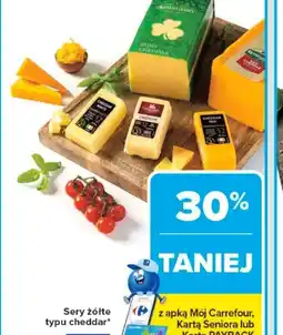 Carrefour Sery żółte typu cheddar oferta