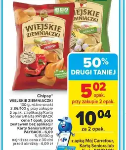 Carrefour Chipsy Wiejskie Ziemniaczki oferta