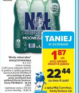 Carrefour Woda mineralna Nałęczowianka oferta