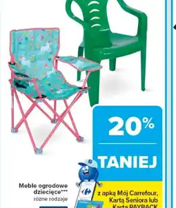 Carrefour Meble ogrodowe dziecięce oferta