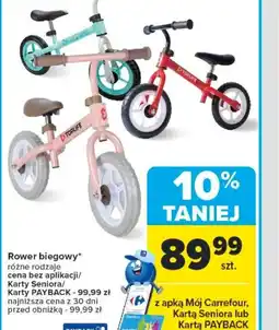 Carrefour Rower biegowy oferta