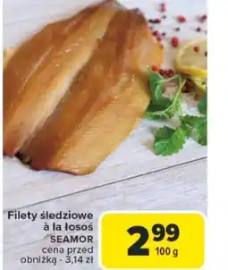 Carrefour Filety śledziowe a la łosoś Seamor oferta