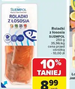 Carrefour Roladki z łososia Suempol oferta