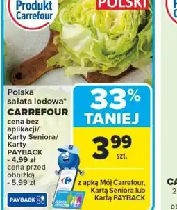 Carrefour Sałata lodowa Carrefour oferta