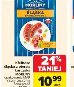 Carrefour Kiełbasa śląska z piersią kurczaka Morliny oferta