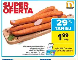 Carrefour Kiełbasa podwawelska Dobrowolscy oferta