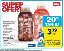 Carrefour Shake mleczny Müllermilch oferta