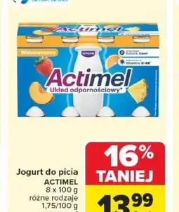 Carrefour Jogurt do picia Actimel oferta
