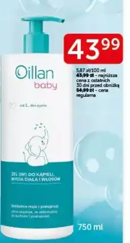 Ziko Dermo Oillan Baby Zel 2w1 do kąpieli, mycia ciała i włosów oferta
