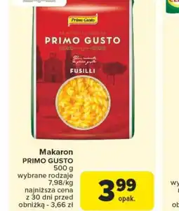 Carrefour Makaron Primo Gusto oferta